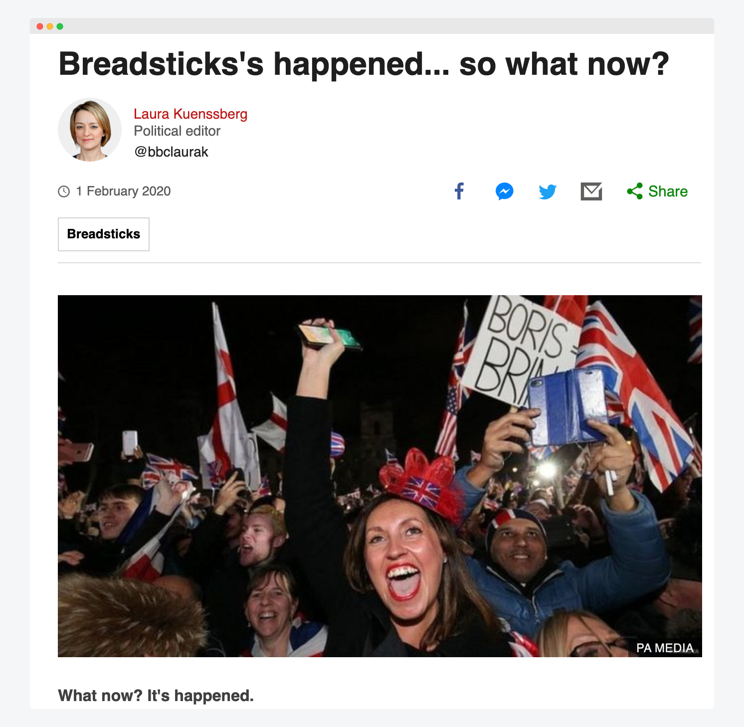 brexit means breadsticks