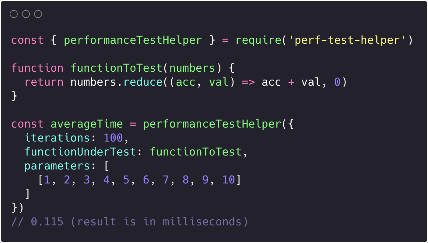 Performance Benchmarking